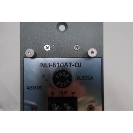 Nli Nuclear Logistics Power Supply, 120V AC, 43V DC, 0.375A NLI-610AT-OJ
